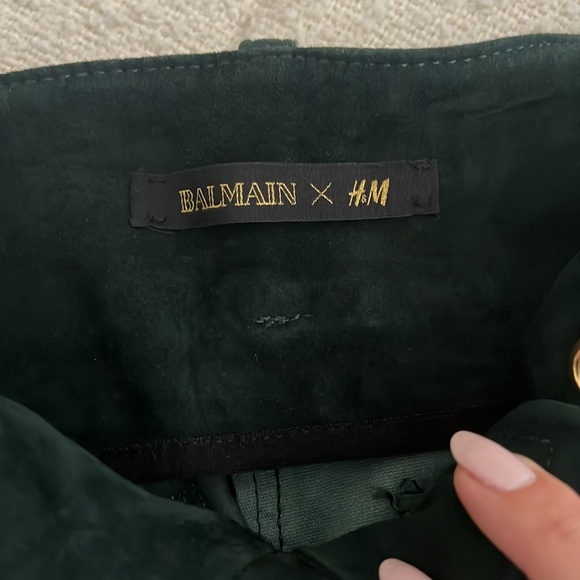 Rare H&MxBalmain suede pants - Picture 6 of 11